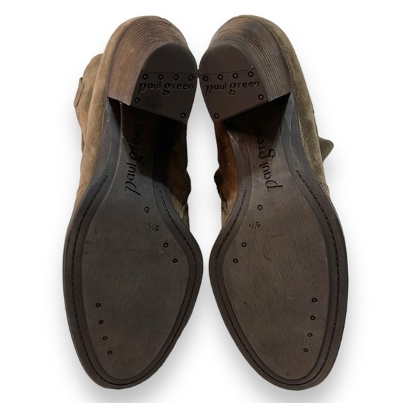 Paul Green 'Jax' Suede Brown Booties N5551 Color-Earth Women's Size 5.5 US/ 3 UK - Picture 8 of 10